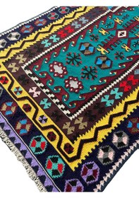 Resim El Dokuma Sıfır Kilim Seccade 100x190 Renkli %100 Kilim 
