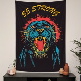 Resim Be Strong Duvar Örtüsü - 60 cm x 90 cm 