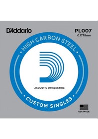 Resim D'addario Pl007 Elektro Ve Akustik Tek Tel. E- Mi . Hıgh Carbon S 