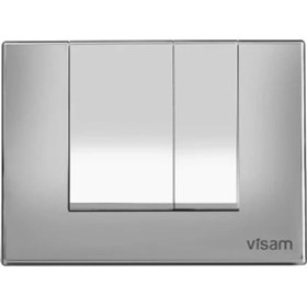 Resim Visam Karina Parlak Krom Gömme Rezervuar Kumanda Paneli Basma Butonu 226.002 