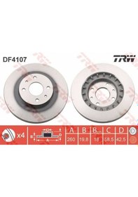 Resim Trw Df4107 Ön Fren Aynası Lada Kalina 2004- Priora 2008- 110 1996- 111 2000- 112 1995- 21123501070 