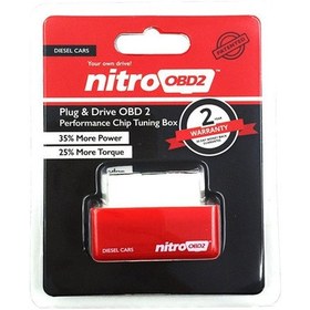 Resim Jeehugo Dizel Araçlar İçin Obd2 Güç Ve Yakıt Optimizasyon Cihazı - Nitroobd2 Performans Artırıcı Kırmızı 