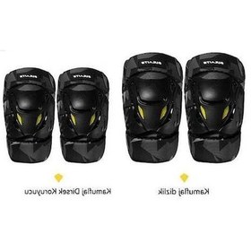 Resim Supermarket1 Sulaıte Motosiklet Yaz Sürme Erkek Kadınlar İçin Dizlik Dirsek Koruyucu Ekipman Siyah Siyah 
