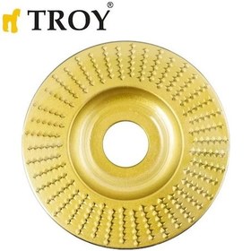 Resim Troy 25075 Avuç Taşlama İçin Ahşap Aşındırıcı Disk, Düz Yassı, 125mm 