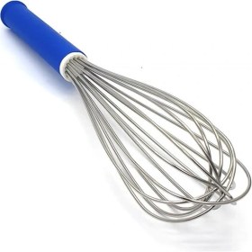 Resim Depposite Paslanmaz Çelik Mavi Saplı Ithal Çırpma Teli 31 cm 
