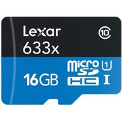 Resim Lexar 16 gb 633x Micro Sd Hafıza Kartı + Sd Adaptör (95 Mb/s) 