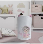 Resim Mekta Home Bebek Ve Çocuk Odası Romantic Girl Desenli Oyuncak Sepeti Renkli Çok Renkli 