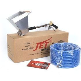 Resim JET SIVA Jet 4 Delikli Kapaklı Sıva Püskürtme Küreği (Hortumlu) 