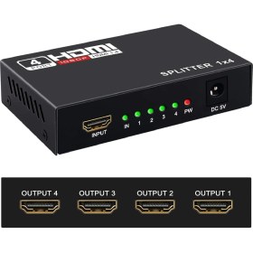 Resim 4 Port HDMI Çoğaltıcı HDMI Splitter 1 Giriş 4 Çıkış HDMI Çoklayıcı 4 Ekran Full Ultra Hd 1080P 
