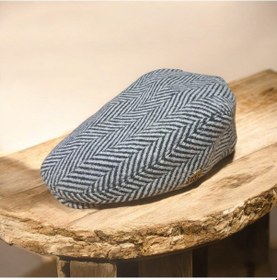 Resim Kışlık Kaşe Şapka Yün Düz Renk Spor London Kasket -balık Sırtı Gri Gri - Siyah 