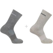 Resim Salomon Evasion Crew 2-pack Unisex Gri Çorap 