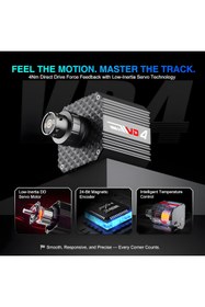 Resim pxn VD4 Direct Drive Sim Racing Seti 4Nm – W AS Direksiyon, PD HM Pedal, Masa Kelepçeli, PC Uyumlu 