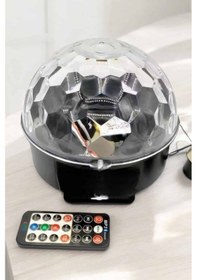 Resim Bluetooth Ve Uzaktan Kumandalı Çok Renkli Masaüstü Disko Topu 