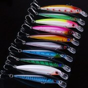 Resim 10 adet Çok Yönlü 11cm/4.33in 13.5g Yapay Balıkçılık Yemleri Seti Tatlısu ve Tuzlu Su Balıkçılığı için - Artan Yakalama Oranları için Gerçekçi Tasarım 