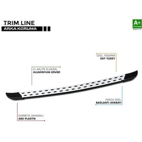 Resim S-Dizayn Ford Tourneo Custom Trimline Gri Arka Koruma 2012 Üzeri 