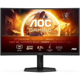 Resim Aoc 27" C27g4zxu 280hz 1ms Adaptive Sync Curved Gaming Monitör Ölü Pixel 