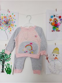 Resim MONCHİCHİ Kiz Bebek Pijama Takim, Eşofman Takimi 