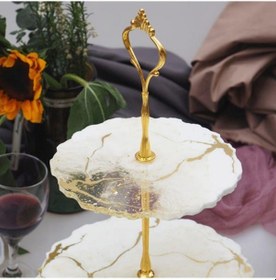 Resim Tahtakale Toptancı Epoksi Silikon Cupcake Standı Kalıp Yuvarlak 3 Lü Kek Standı 