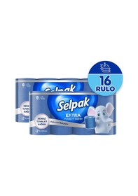 Resim Selpak® Extra Renkli Tuvalet Kağıdı 2 x 8'li 