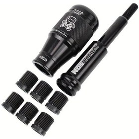 Resim Chuangyinshop Black Yüksek Kaliteli Alüminyum Araba Vites Topu Ayarlanabilir Yükseklik Universal 