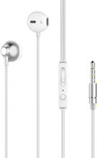 Resim Lucatech Mikrofonlu Kablolu Kulaklık Oppo A60 / Reno5 Lite / A38 / A74 ile Uyumlu (Beyaz) 