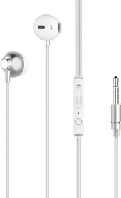 Resim Lucatech Mikrofonlu Kablolu Kulaklık Oppo A60 / Reno5 Lite / A38 / A74 ile Uyumlu (Beyaz) 