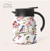 Resim Willowhaven İlkbahar Şeftali Çiçeği 1000ml Vakum Izolasyonlu Paslanmaz Çelik Termos 