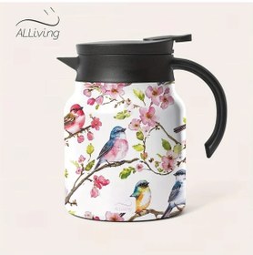 Resim Willowhaven İlkbahar Şeftali Çiçeği 1000ml Vakum Izolasyonlu Paslanmaz Çelik Termos 