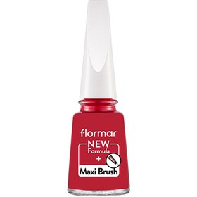 Resim Flormar Nail Enamel Yoğun Pigmentli Oje 048 Fiery Red 