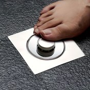 Resim Yuvarlak Kenarlı Evrensel Banyo Zemin Drenajı, Tıkanıklık Karşıtı, Hızlı Drenaj, Yenilemeler ve Yeni Kurulumlar İçin İdeal, Metal Malzeme, Küvet Aksesuarı 