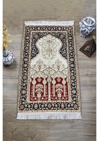 Resim Dijital Baskı Kaymaz Tabanlı Yıkanabilir Püsküllü Seccade Scd0006 Renkli 