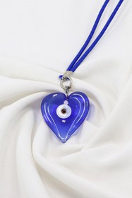 Resim biuti Lacivert Çift Taraflı Cam Nazarlı Göz Araba Dikiz Ayna Süsü, Yeni Araba Hediyesi 