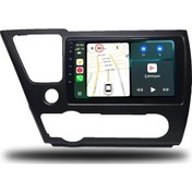 Resim MarTechno Android Multimedya 6GB RAM 128GB Hafıza Honda Civic Amerikan 2014-2015 ile uyumlu 