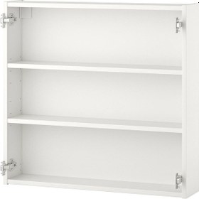 Resim Banyo Duvar Dolabı İskeleti, Beyaz, 80x15x75 Cm Beyaz 