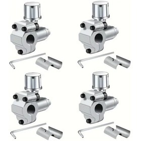 Resim Topnotch 4pcs Bvp-31 Klima Hattı Delme Valf Seti 1/4 5/16 3/8 Inch Dış Çap Metal Malzeme Soğutucu İğne Valf Otomotiv Klima Tamiz Aletleri 