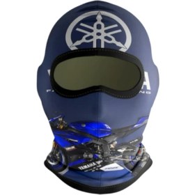 Resim Motobir Balaklava Mavi Yamaha Motosiklet 