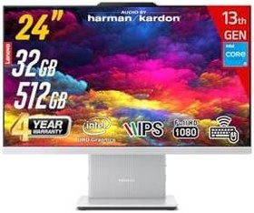 Resim LENOVO ICAIO 24IRH9 Intel Core i5-13420H 32GB 512GB SSD 23.8 FHD IPS FreeDos Beyaz All in One Bilgisayar 