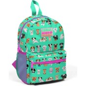 Resim Coral High Kids Su Yeşili Köpek Desenli Iki Bölmeli Yuva Sırt Çantası 23330 