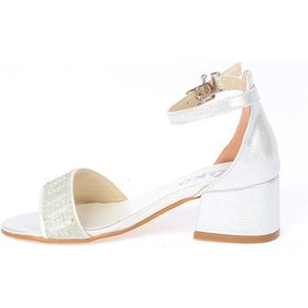 Resim Kiko Kids Heidi Vakko Günlük Kız Çocuk 3 Cm Topuklu Sandalet Abiye Ayakkabı Pudra 