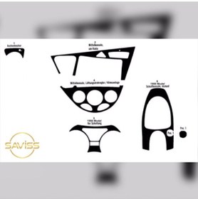 Resim Ford Focus 1 Torpido Gümüş Gri Maun Kaplama,Konsol Kaplama (Gümüş Gri) 