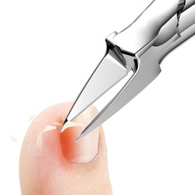 Resim 1 adet Modern Paslanmaz Çelik Ayak Tırnak Makası, Düz Bıçak Kesici, Hipoalerjenik Hassas Batık Tırnak Kesici Kalın Tırnaklar İçin, Profesyonel Pedikür Aracı 