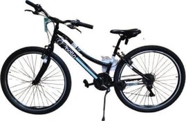 Resim Bianchi Bella 26 26 Jant 21 Vites 38 cm V-Fren Dağ Bisikleti-Siyah-Beyaz-Turkuaz 