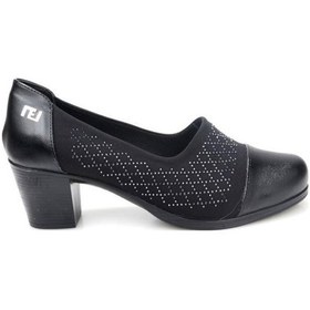 Resim Papuçcity Nrfx 03231 Kadın Feta Topuklu Ayakkabı siyah 