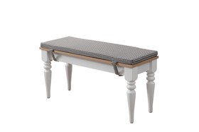 Resim VENEDİK BENCH, MEŞE ÜST, SİYAH KAZ AYAĞI, 95 CM 
