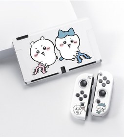 Resim Nintendo Switch Oled Buzlu Koruyucu Kılıf Tpu Bölünmüş Yumuşak Kılıf 