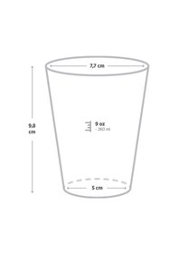 Resim Karton Bardak Beyaz 9 Oz - 50 Adet 