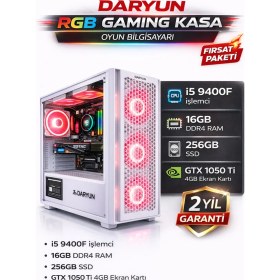 Resim Daryun Gaming Oyuncu Bilgisayarı I5 9400F 16GB Ram 256GB SSD Gtx 1050 Ti 4gb | Hazır Sistem Pc | 