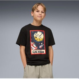 Resim Puma Graphic Çocuk Siyah T-shirt 634524 