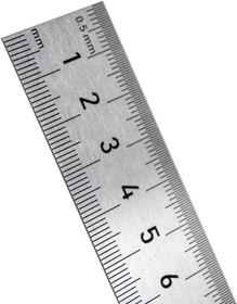 Resim 30 cm Çelik Cetvel - Çift Taraflı Çelik Cetvel - 300 mm / 12 inç 