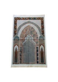 Resim Geleneksel Desenli Hediyelik Halı Tipi Dokuma Seccade Siyah Siyah 